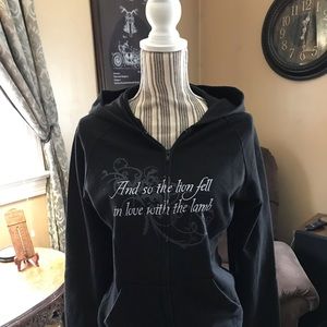Twilight hooded sweatshirt jacket